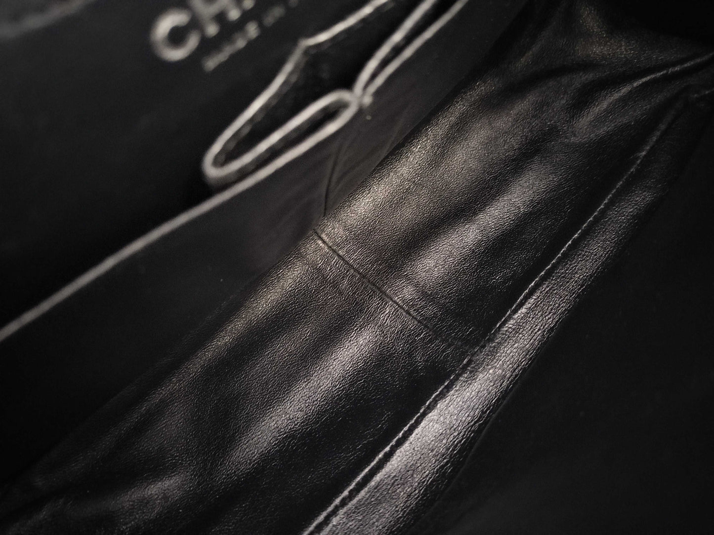 CHANEL Matelasse 2.55 Patent Leather Chain Bag, Black Shoulder Bag