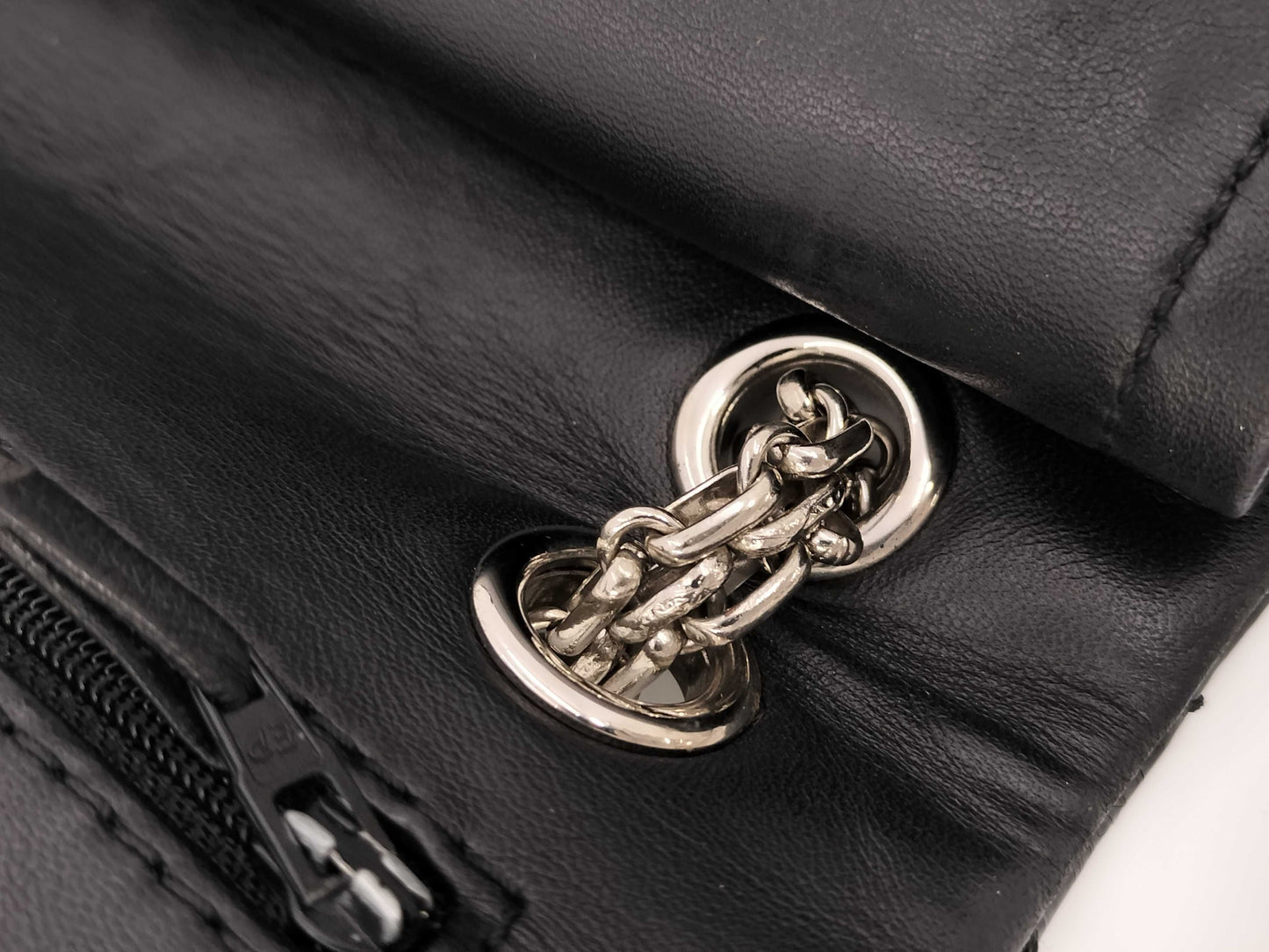 CHANEL Matelasse 2.55 Patent Leather Chain Bag, Black Shoulder Bag