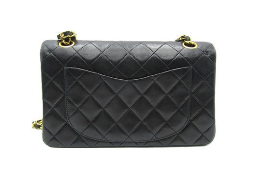 CHANEL Matelasse Chain Shoulder Bag 23 Double Flap A14687 Lambskin with Gold Hardware