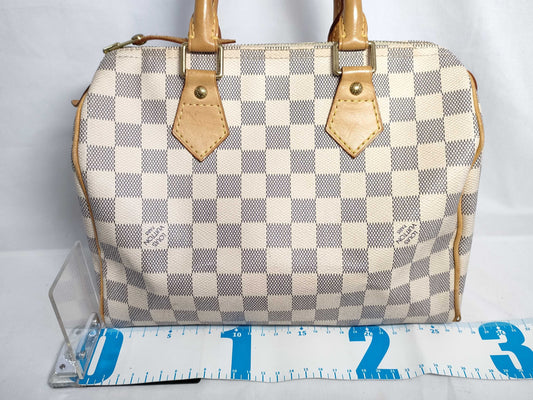 LOUIS VUITTON N41534 Azur Speedy 25 Handbag