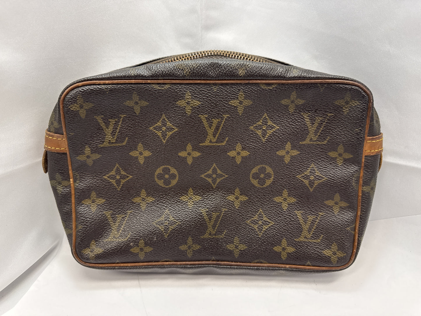 LOUIS VUITTON M51847 Compiègne 23 Monogram Second Bag Brown Leather Second Bag