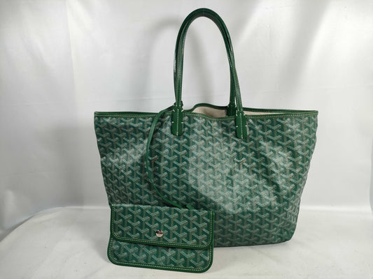 GOYARD Saint Louis PM Green Tote Bag