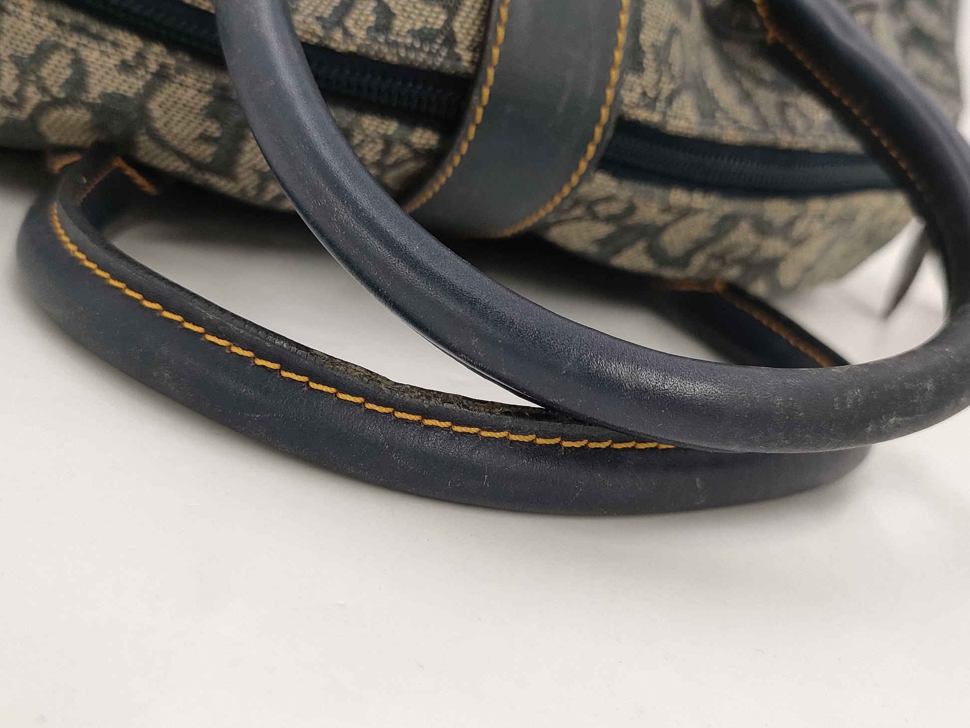 Dior Double Saddle Bag Trotter Canvas Navy Handbag Dior