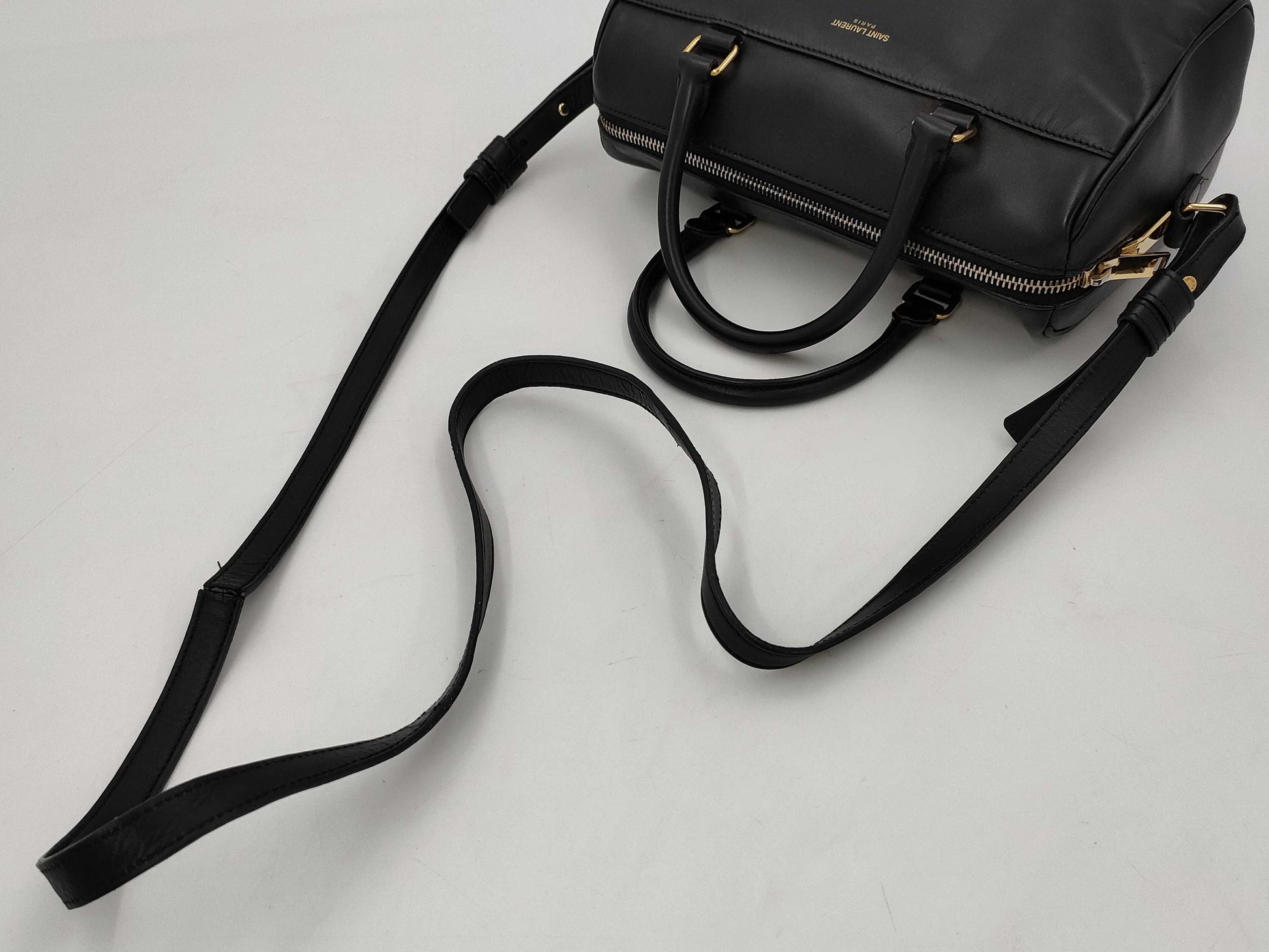 SAINT LAURENT Baby Duffle Bag Black Handbag