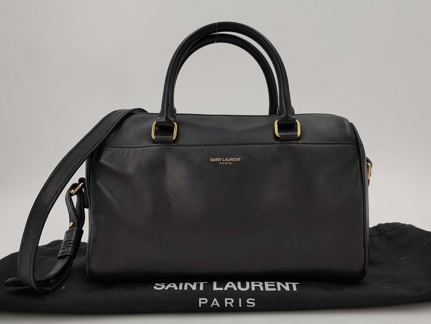 SAINT LAURENT Baby Duffle Bag Black Handbag