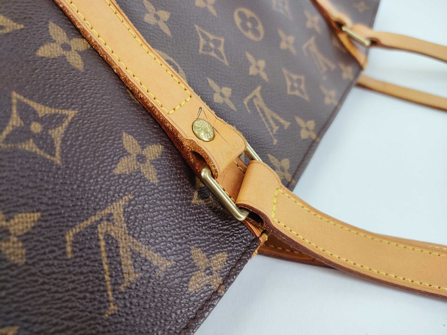 LOUIS VUITTON Vuitton Monogram Sack Shopping M51108 MB1002 Brown Tote Bag