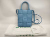 BOTTEGA VENETA Mini Cassette Shoulder Bag Light Blue Dust Bag