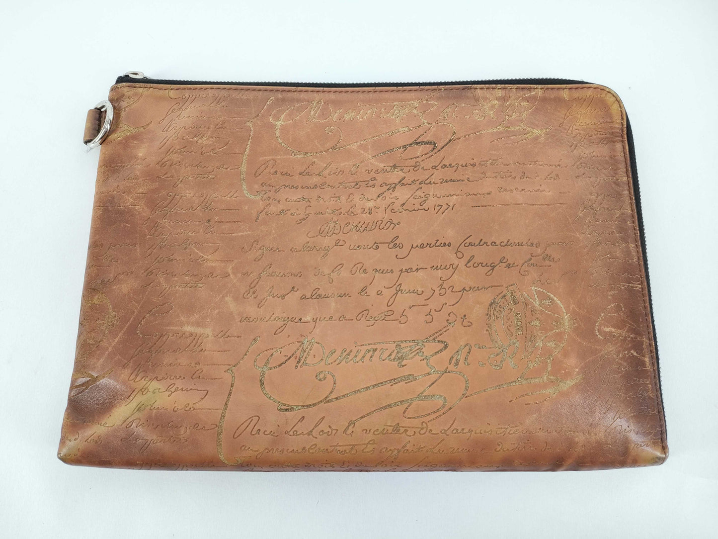 Berluti Clutch Bag Nino GM Calligraphy Bag Second Bag