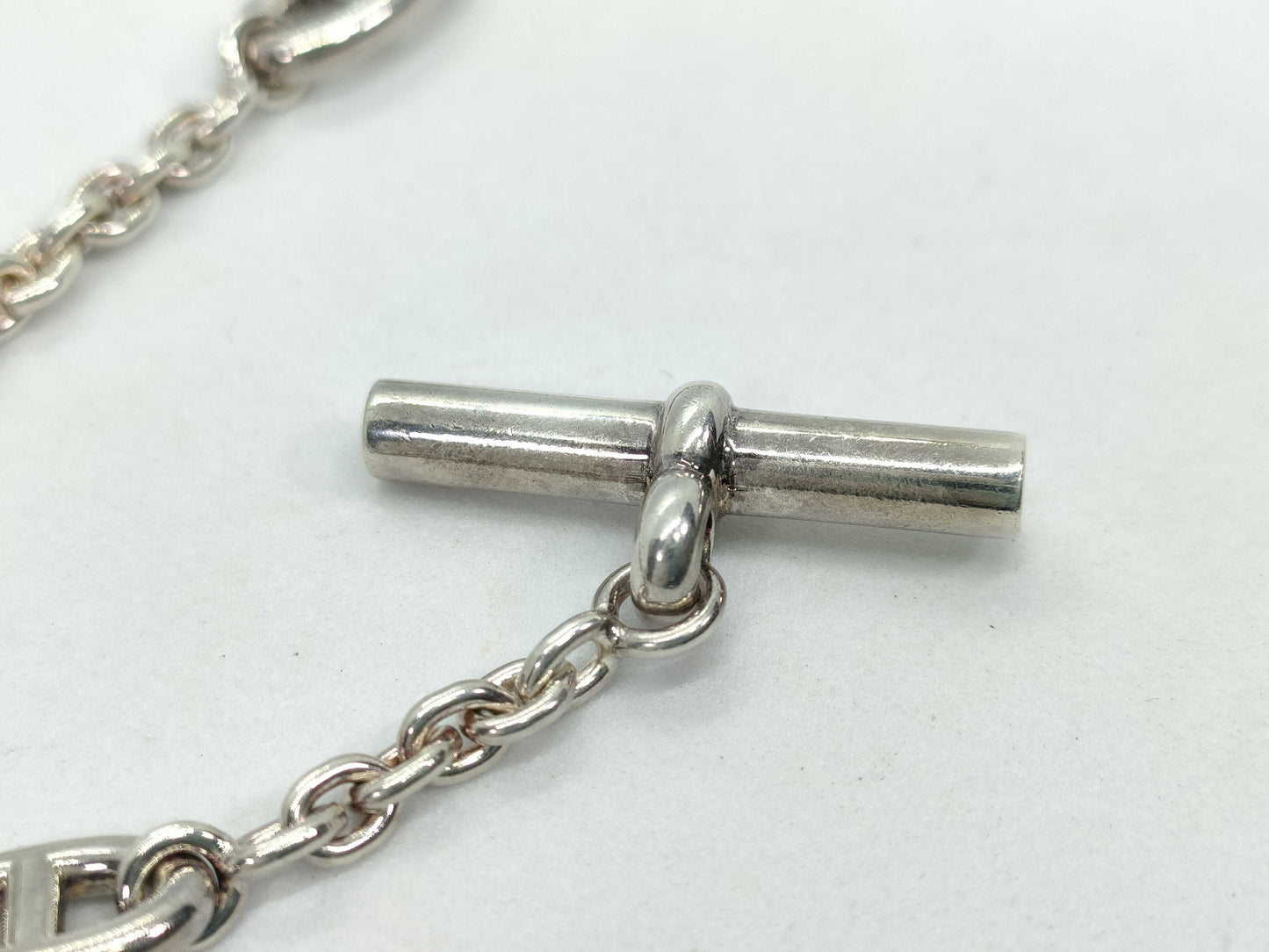 HERMES HERMES Sterling Silver Bracelet Farandoule SV925 LG Bracelet/Bangle