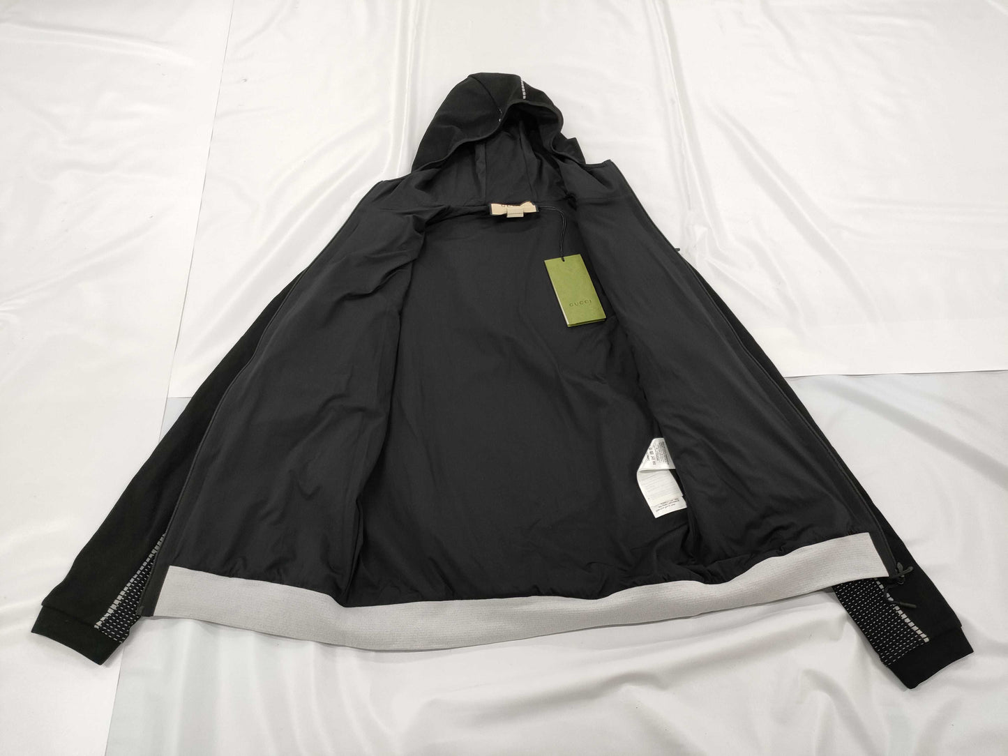 GUCCI 703361 Hooded Zip Jacket with Hanger, Size M