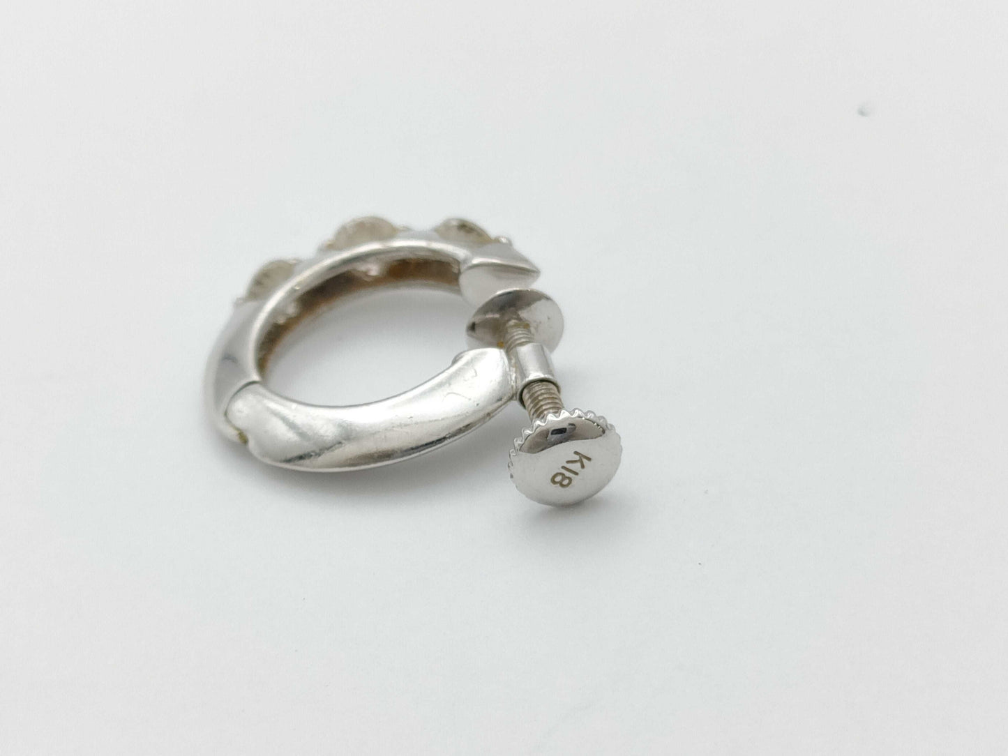 D0.25/0.25ct K18 3.0g Earrings