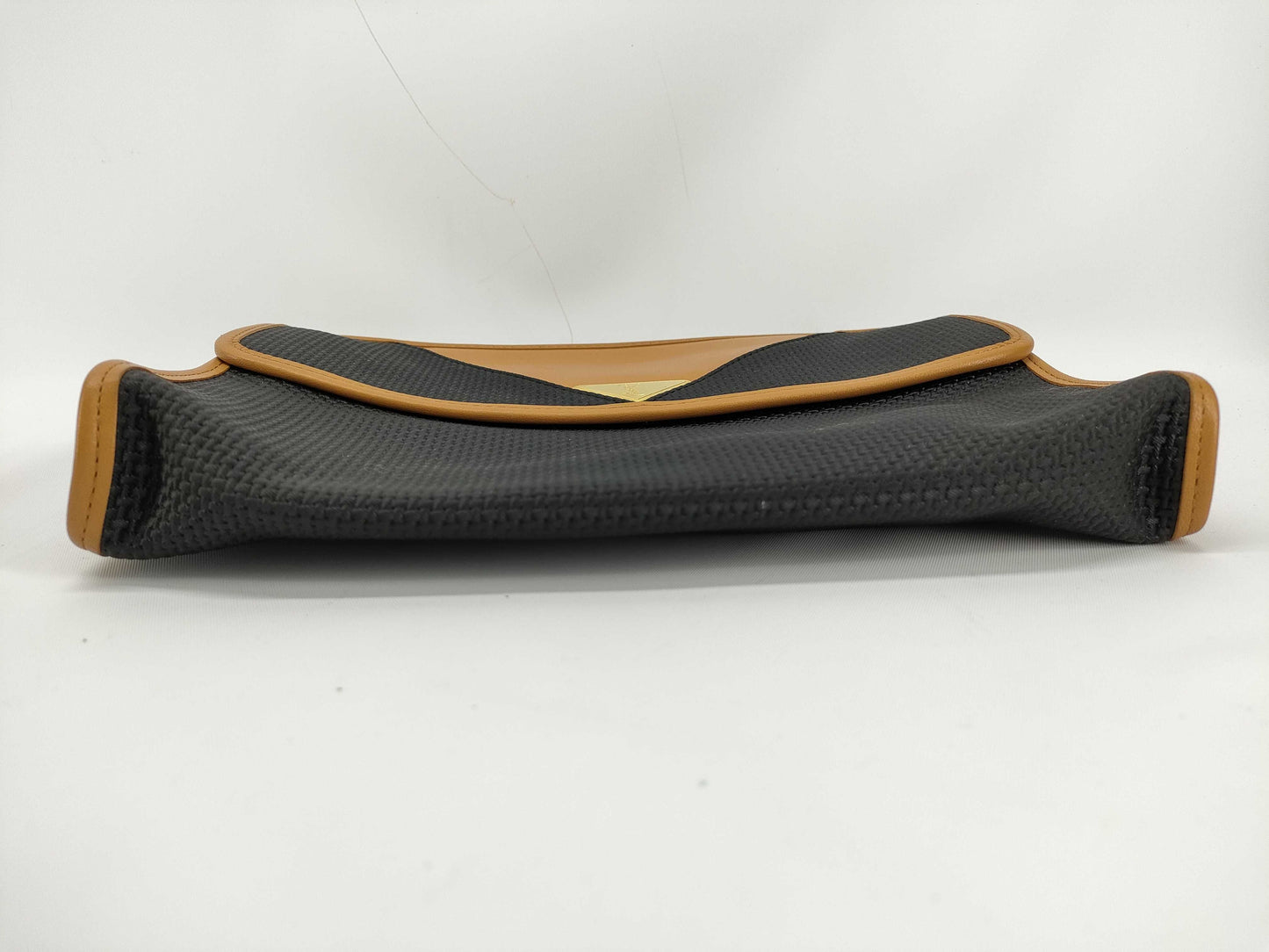 (10309_0073) Yves Saint Laurent PVC x Canvas Clutch Bag Second Bag