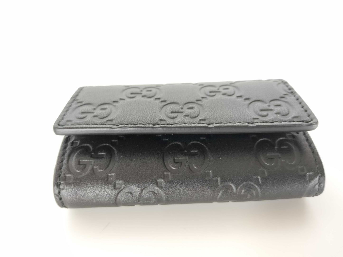 GUCCI Guccissima 138093 Guccissima Key Case Black Key Case/Key Holder
