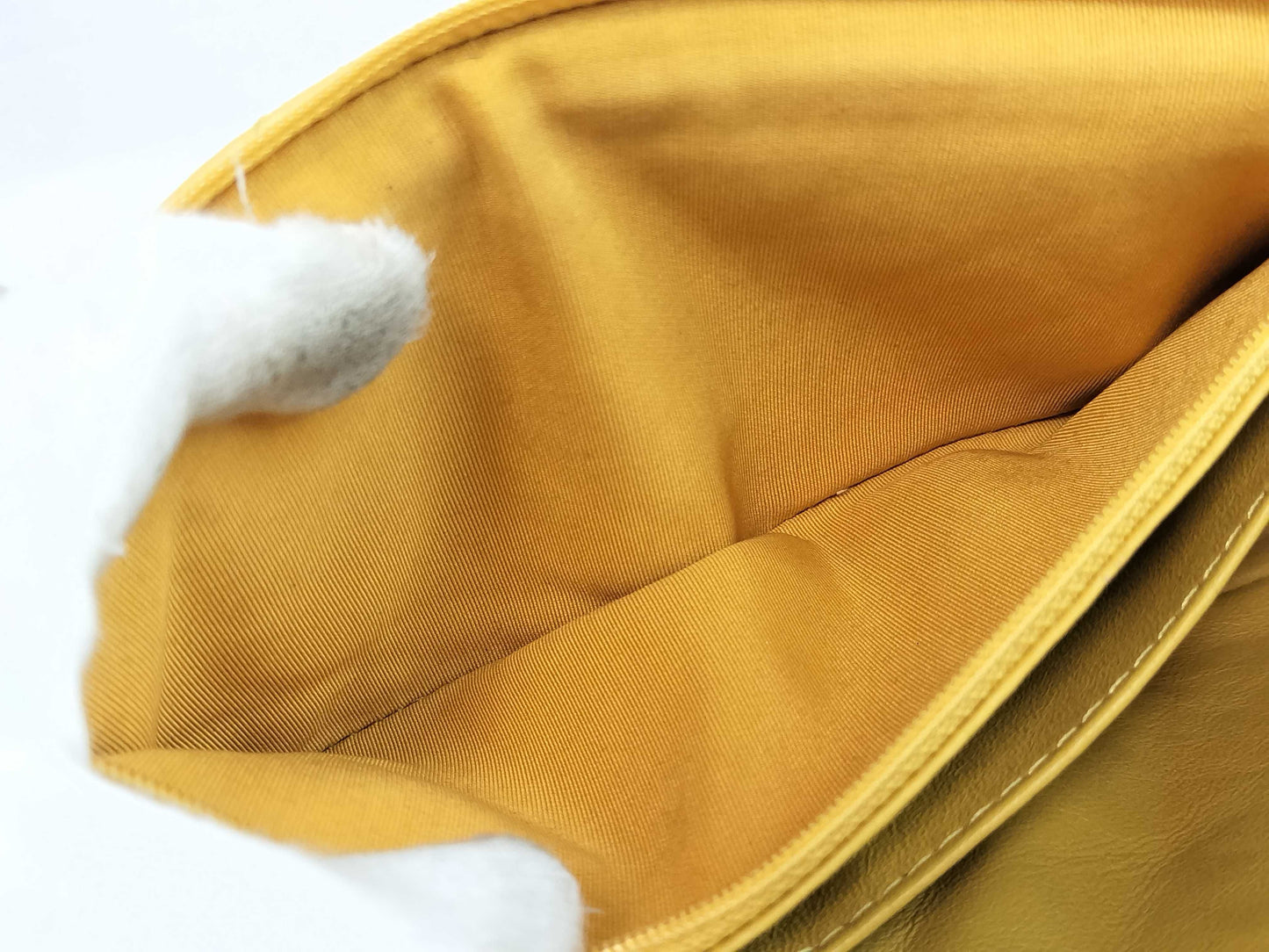 CHANEL Matelasse Shoulder Bag with Beaded Coco Mark, Yellow, WS7730