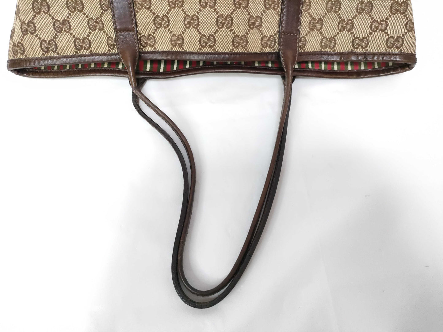 GUCCI GUCCI GG Canvas Sherry Shoulder Tote Bag