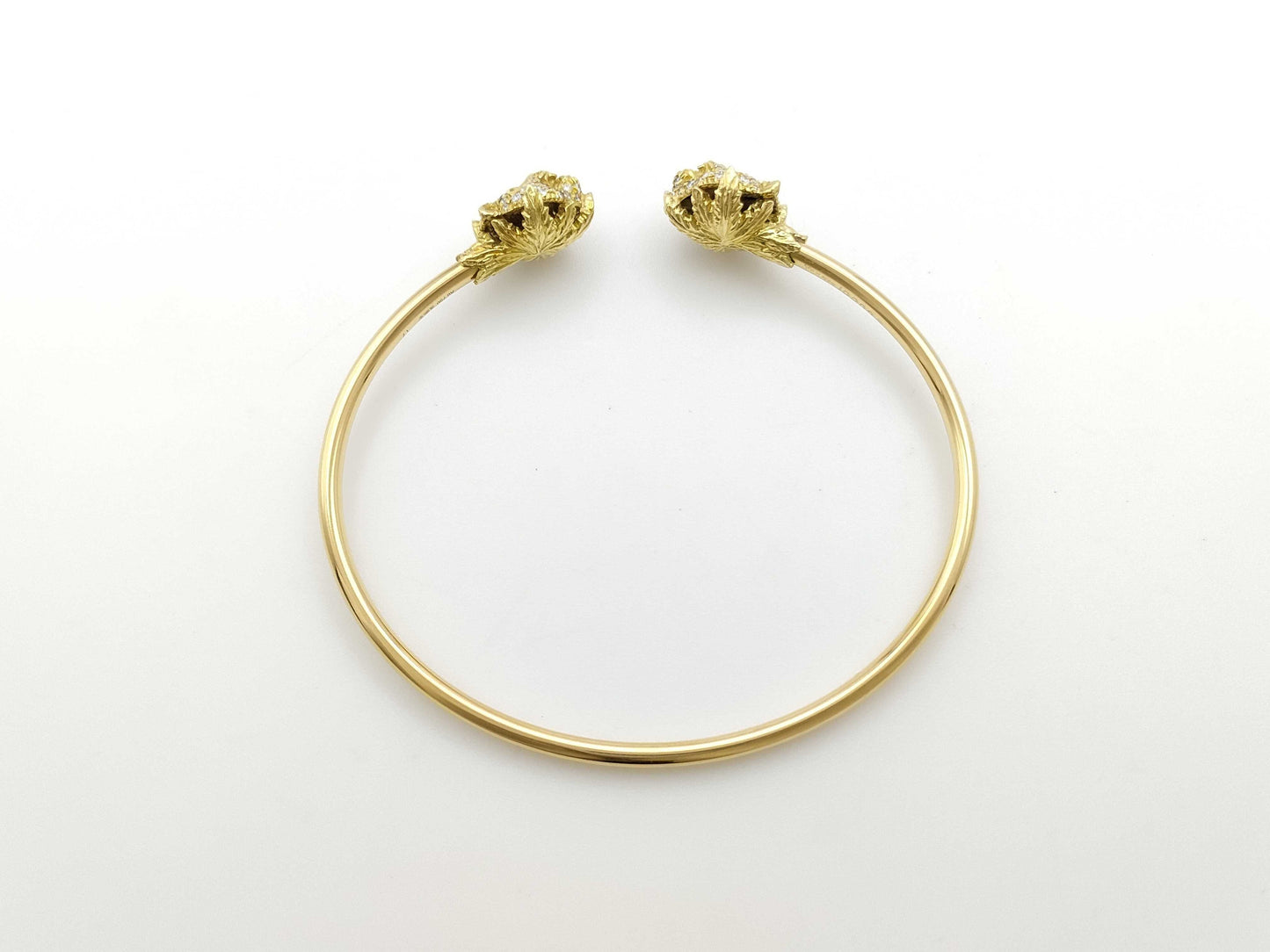 GUCCI Merveille #17 Colored Stone Diamond Bracelet/Bangle in Yellow Gold and Au750, 14.6g