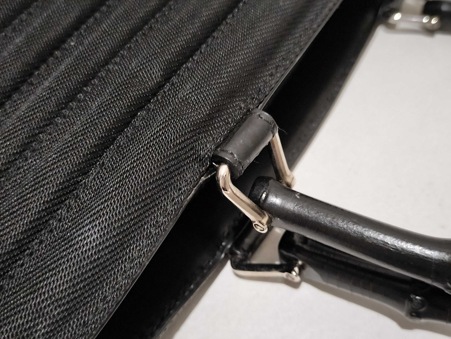 GUCCI Bamboo 2-way Shoulder Bag in Black