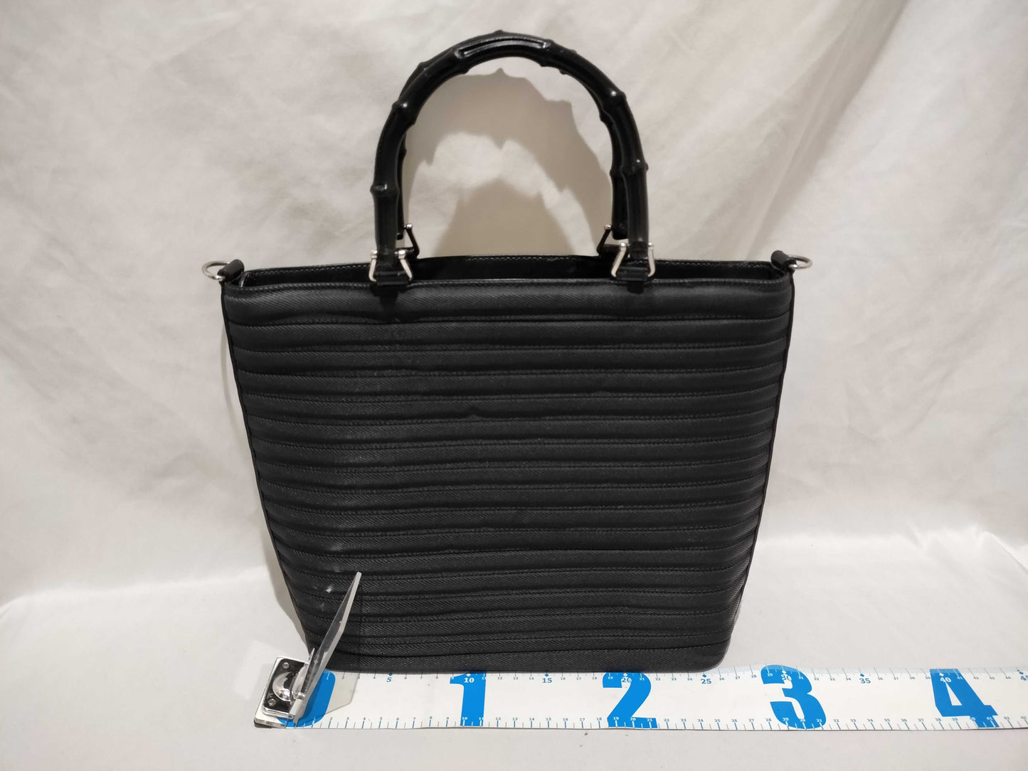 GUCCI Bamboo 2-way Shoulder Bag in Black