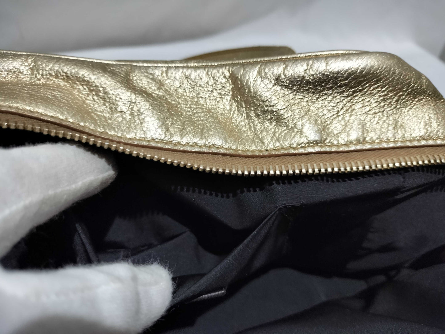 Yves Saint Laurent Mini Bag Gold Handbag