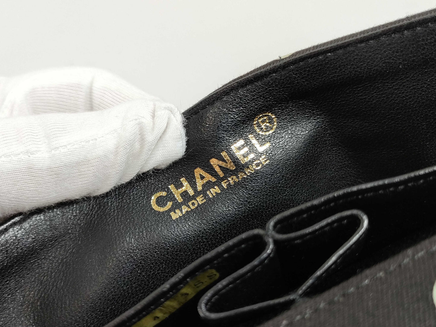 CHANEL Coco Mark Chocolate Bar Canvas Coco Mark Black Shoulder Bag