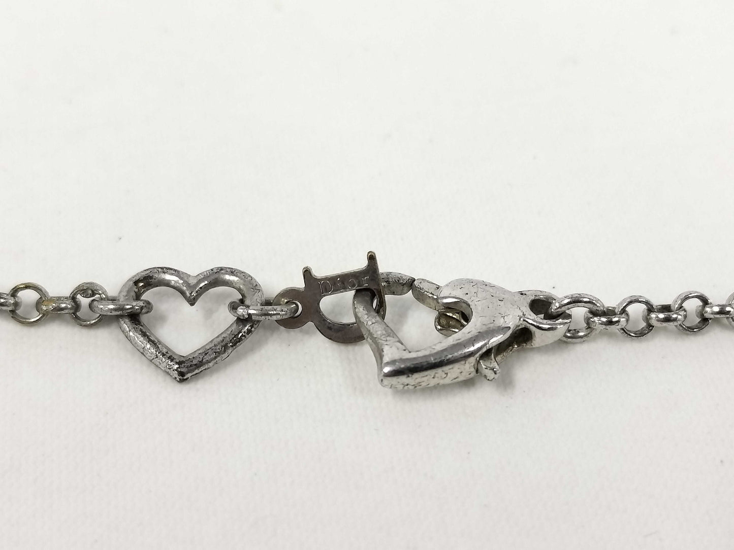 Dior Dior Dior Necklace Rhinestone Heart Accessory Necklace