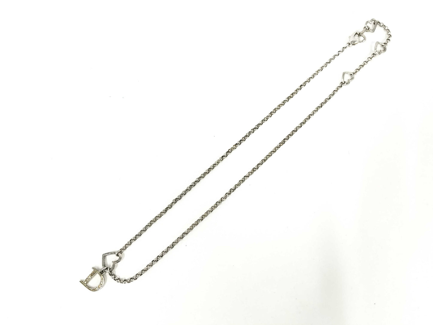 Dior Dior Dior Necklace Rhinestone Heart Accessory Necklace