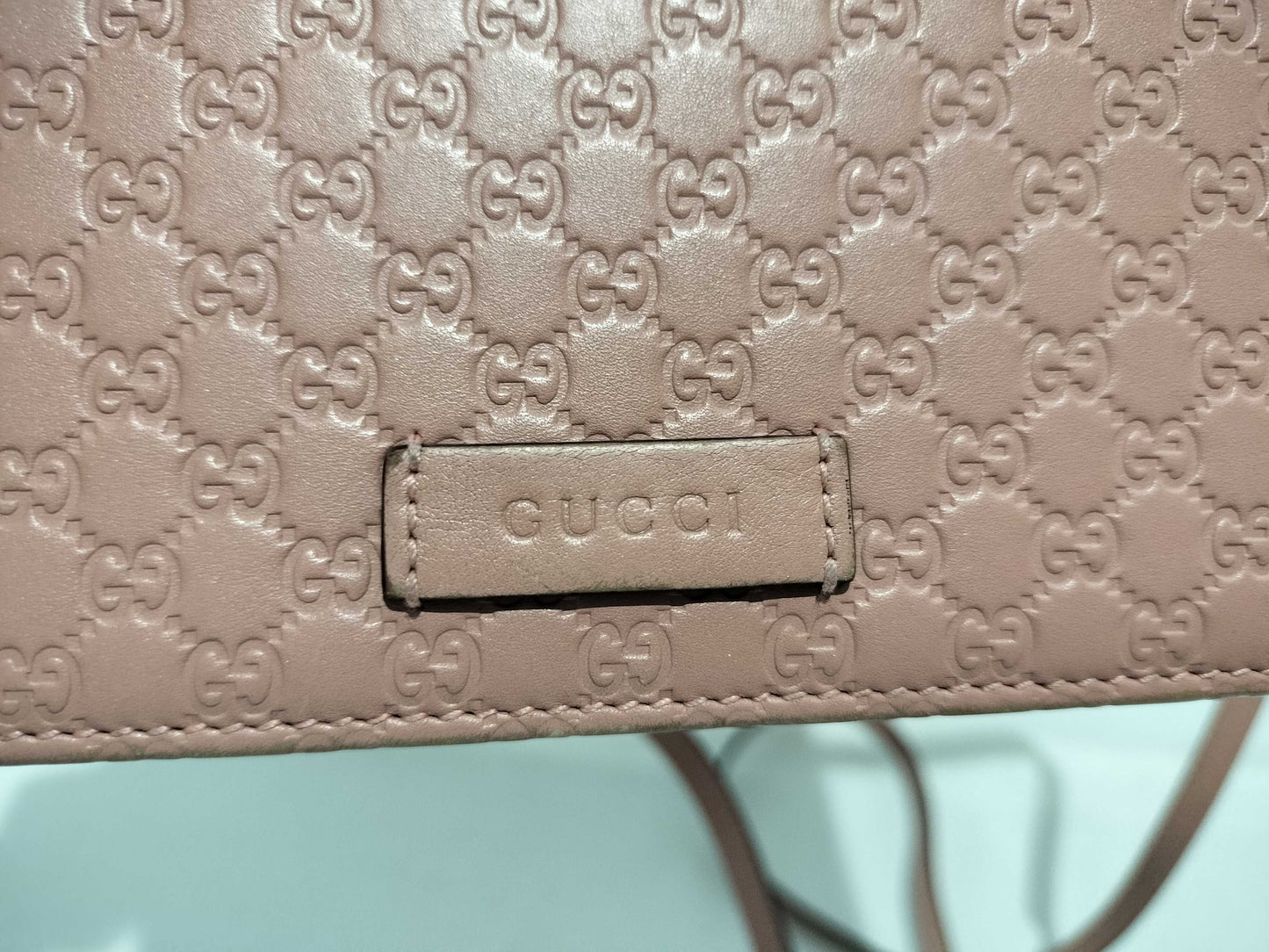 GUCCI GG Guccissima 466507 Shoulder Wallet Shoulder Bag