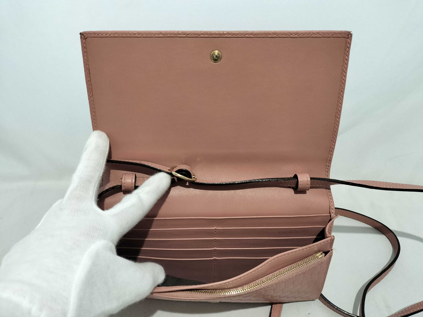 GUCCI GG Guccissima 466507 Shoulder Wallet Shoulder Bag