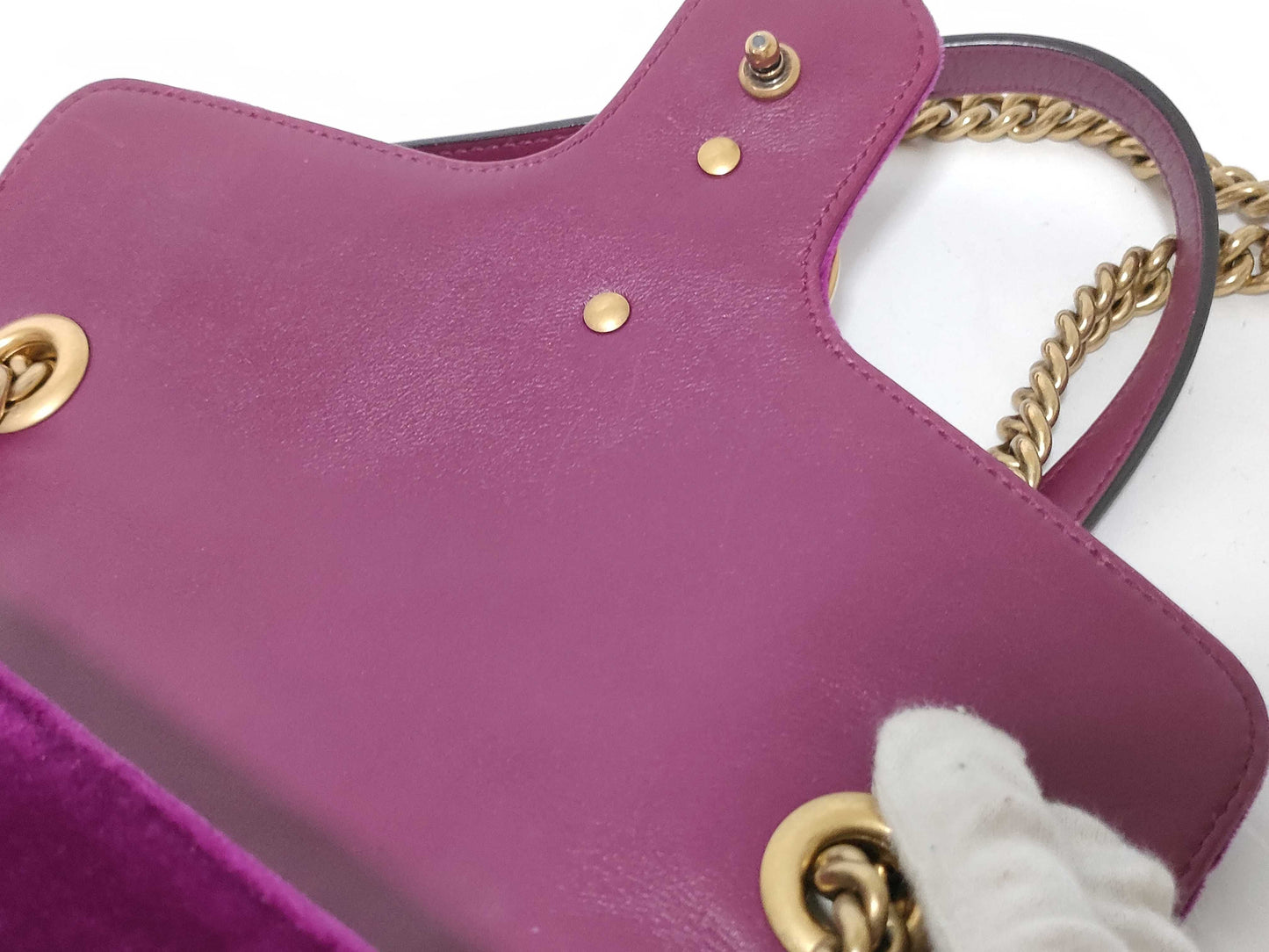 GUCCI GUCCI GG Marmont Velvet Chain Shoulder Bag Shoulder Bag