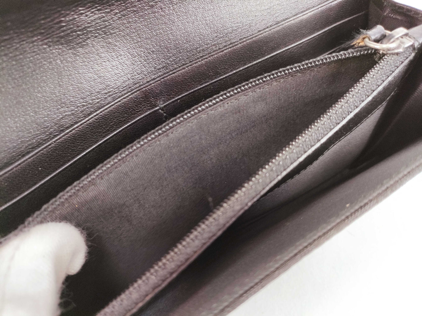 Dior Trotter Christian Dior Long Wallet Trotter Ethnic Heart Black Wallet