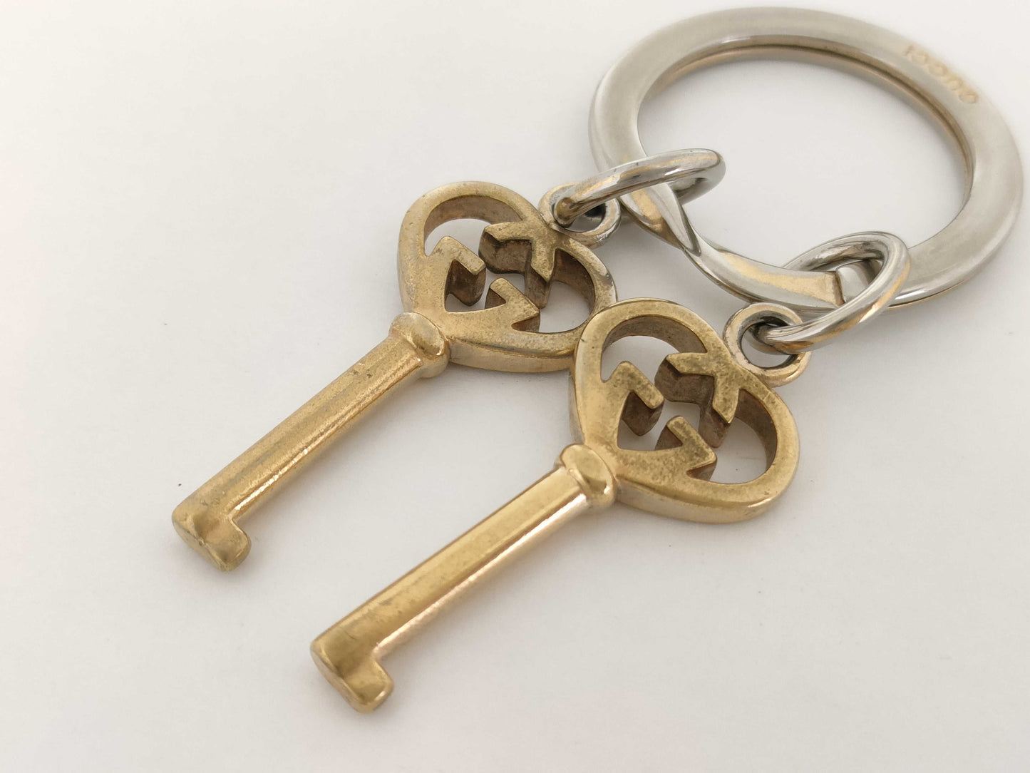 GUCCI Interlocking Lovely Heart Key Ring Key Case/Key Holder