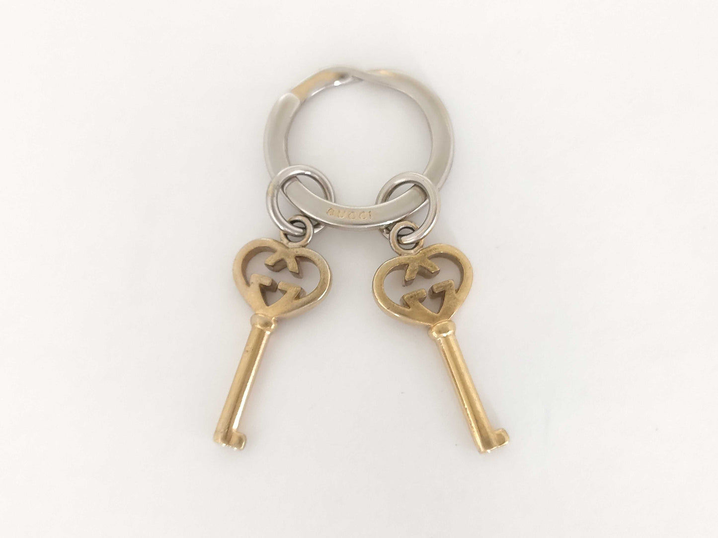 GUCCI Interlocking Lovely Heart Key Ring Key Case/Key Holder