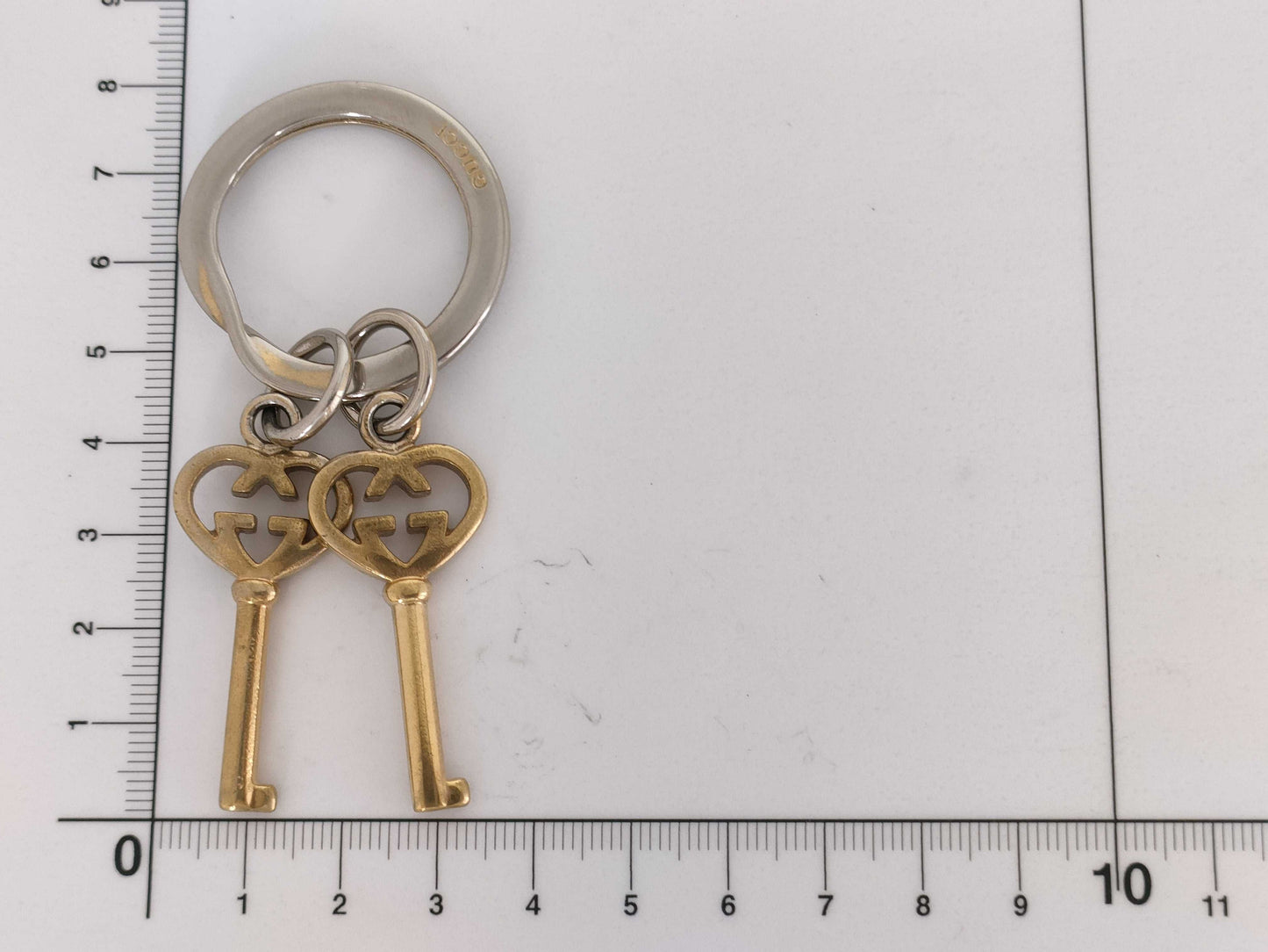 GUCCI Interlocking Lovely Heart Key Ring Key Case/Key Holder