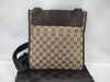 GUCCI GG Canvas Shoulder Bag Brown