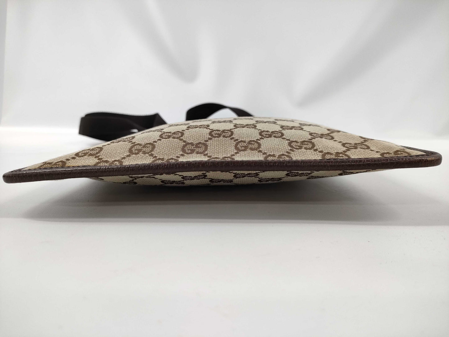 GUCCI GG Canvas Shoulder Bag Brown