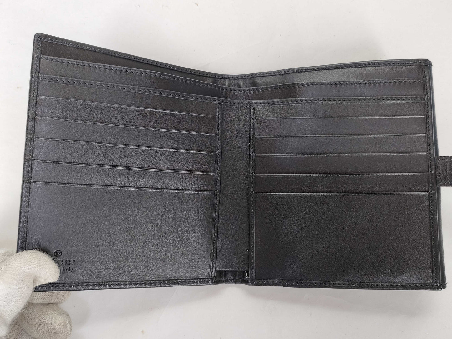 GUCCI GG Canvas Gucci Jackie Compact Wallet