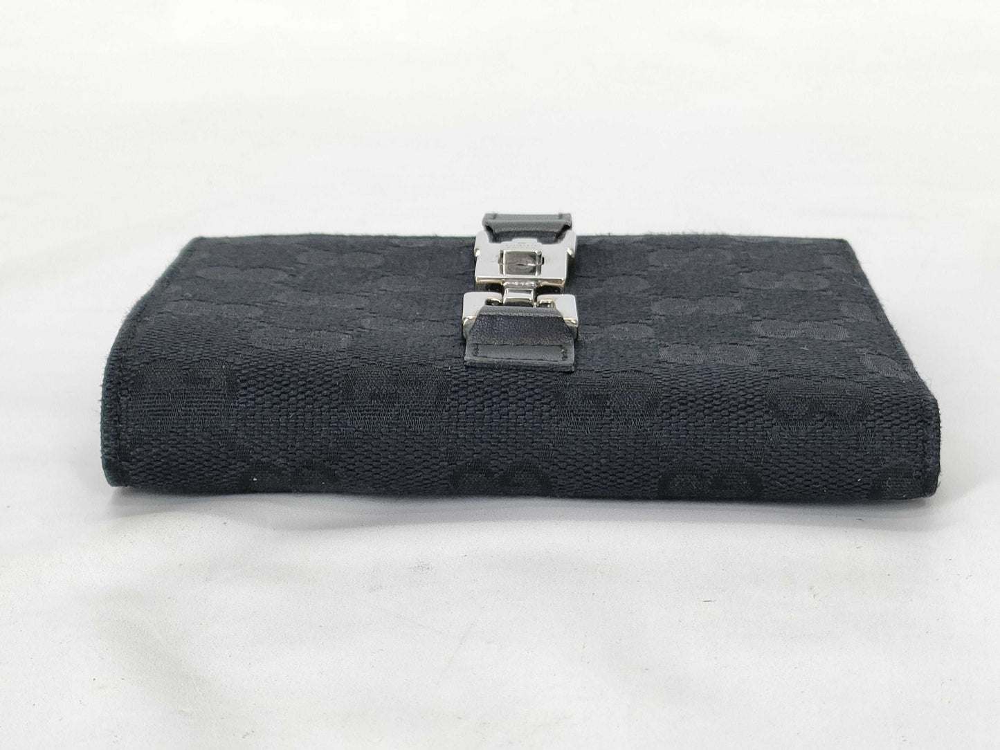 GUCCI GG Canvas Gucci Jackie Compact Wallet