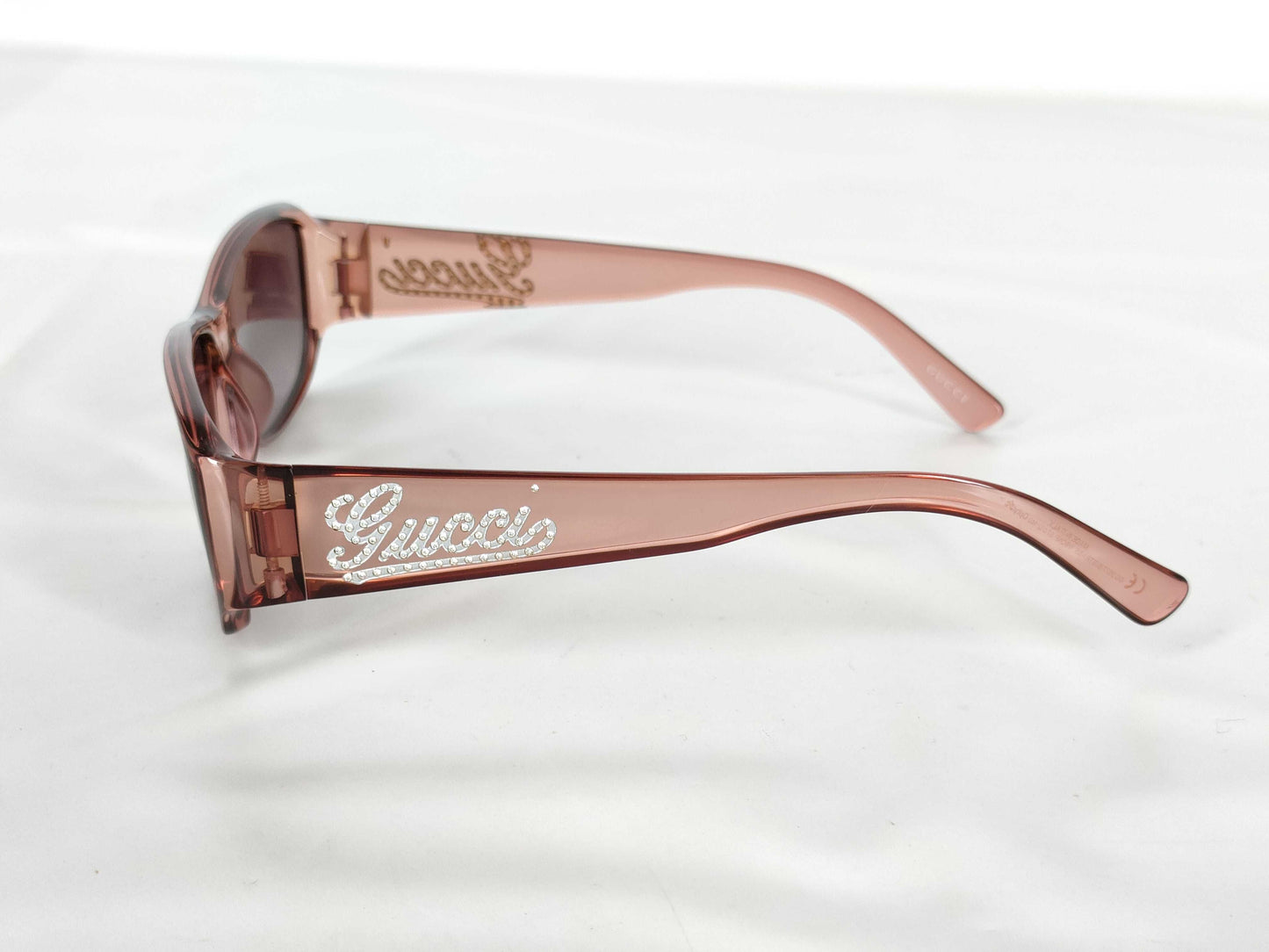 GUCCI Sunglasses Pink Rhinestone 57□12 Sunglasses/Eyeglasses