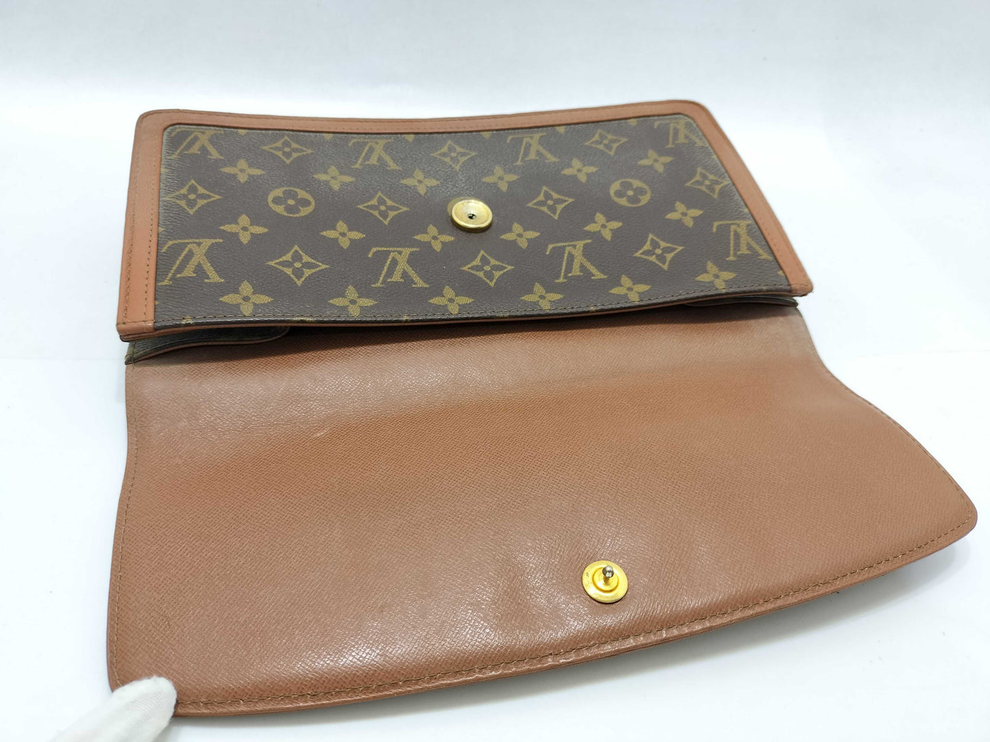 LOUIS VUITTON Monogram LV Pochette Dame Monogram Clutch Bag