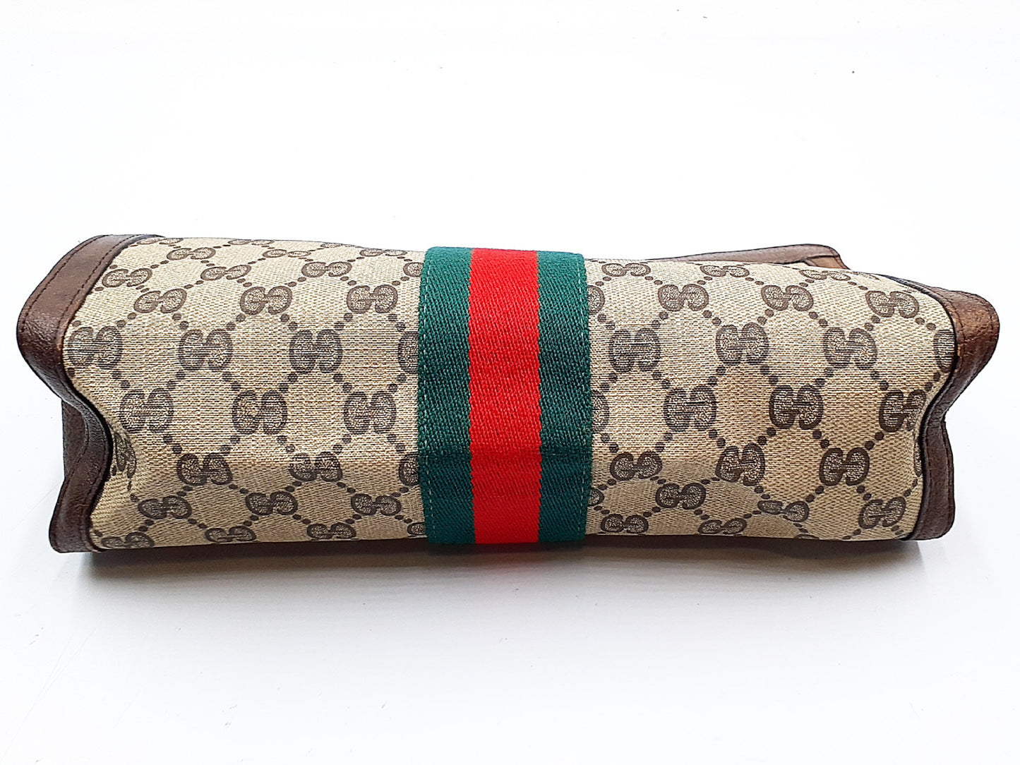 GUCCI 3-piece set: GG Supreme Sherry Line leather tote and leather second tote bag