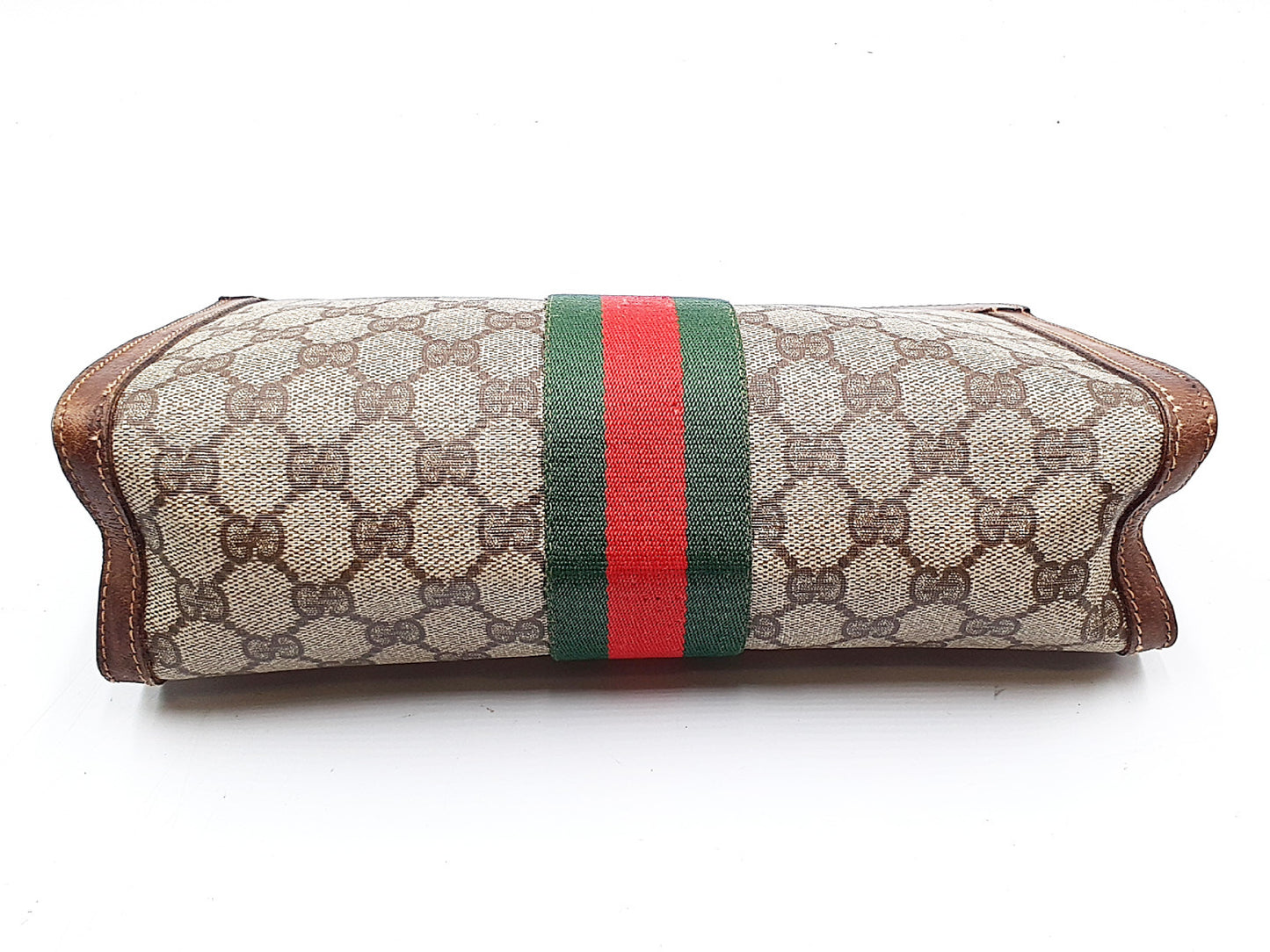 GUCCI 3-piece set: GG Supreme Sherry Line leather tote and leather second tote bag