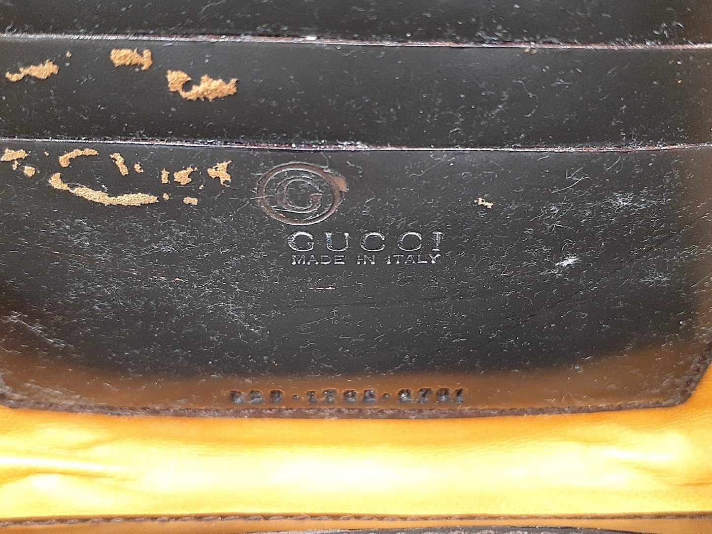 GUCCI 2-way bamboo and leather shoulder bag with strap 039 1705