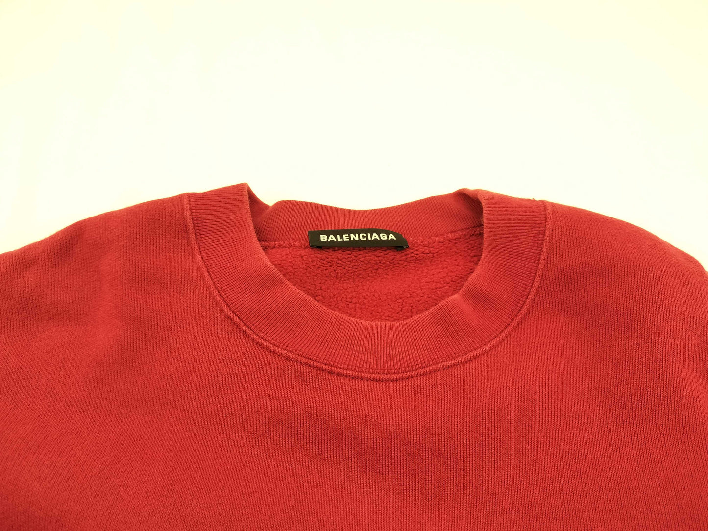 BALENCIAGA BALENCIAGA Sweatshirt, XS, Red. Oversized Top