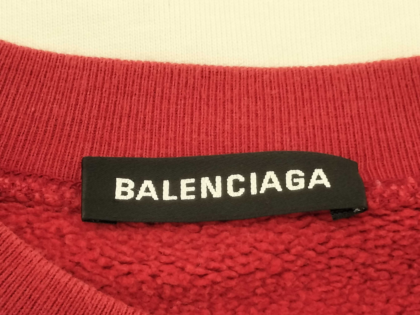 BALENCIAGA BALENCIAGA Sweatshirt, XS, Red. Oversized Top