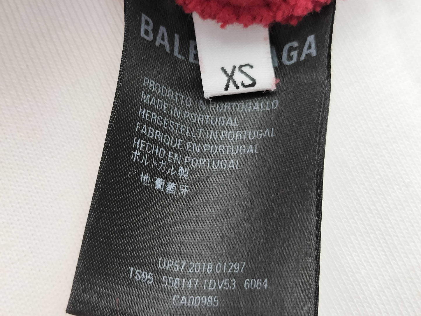 BALENCIAGA BALENCIAGA Sweatshirt, XS, Red. Oversized Top