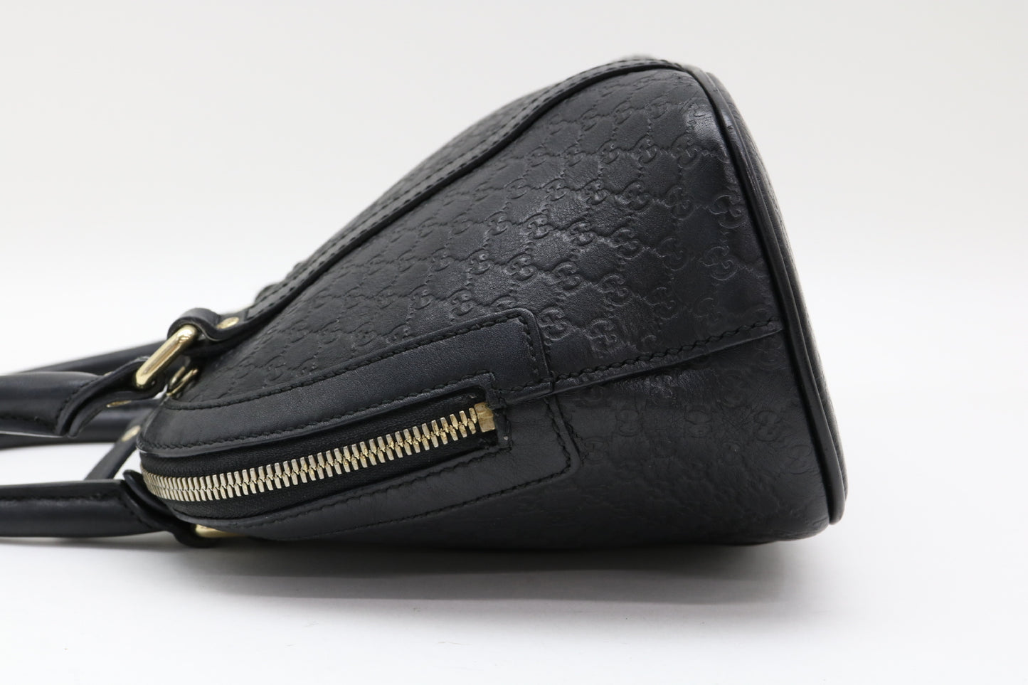 GUCCI Micro Shima Leather 2-Way Handbag