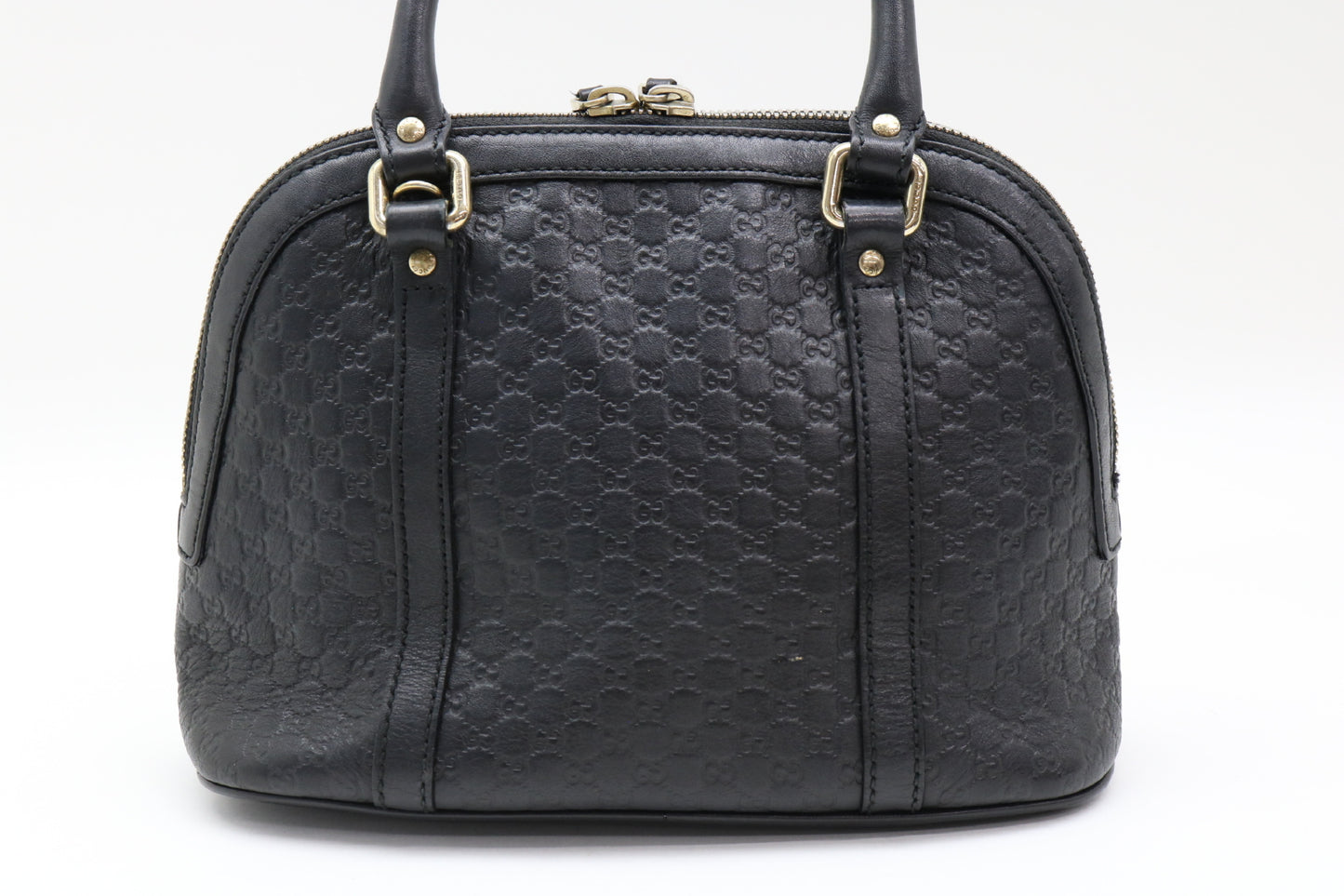 GUCCI Micro Shima Leather 2-Way Handbag