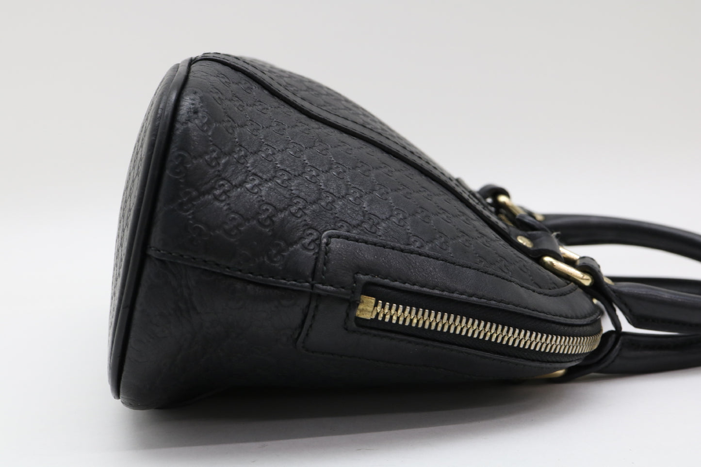 GUCCI Micro Shima Leather 2-Way Handbag