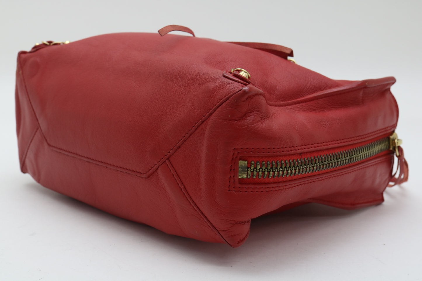 BALENCIAGA Mini Leather The Paper 2-Way Handbag