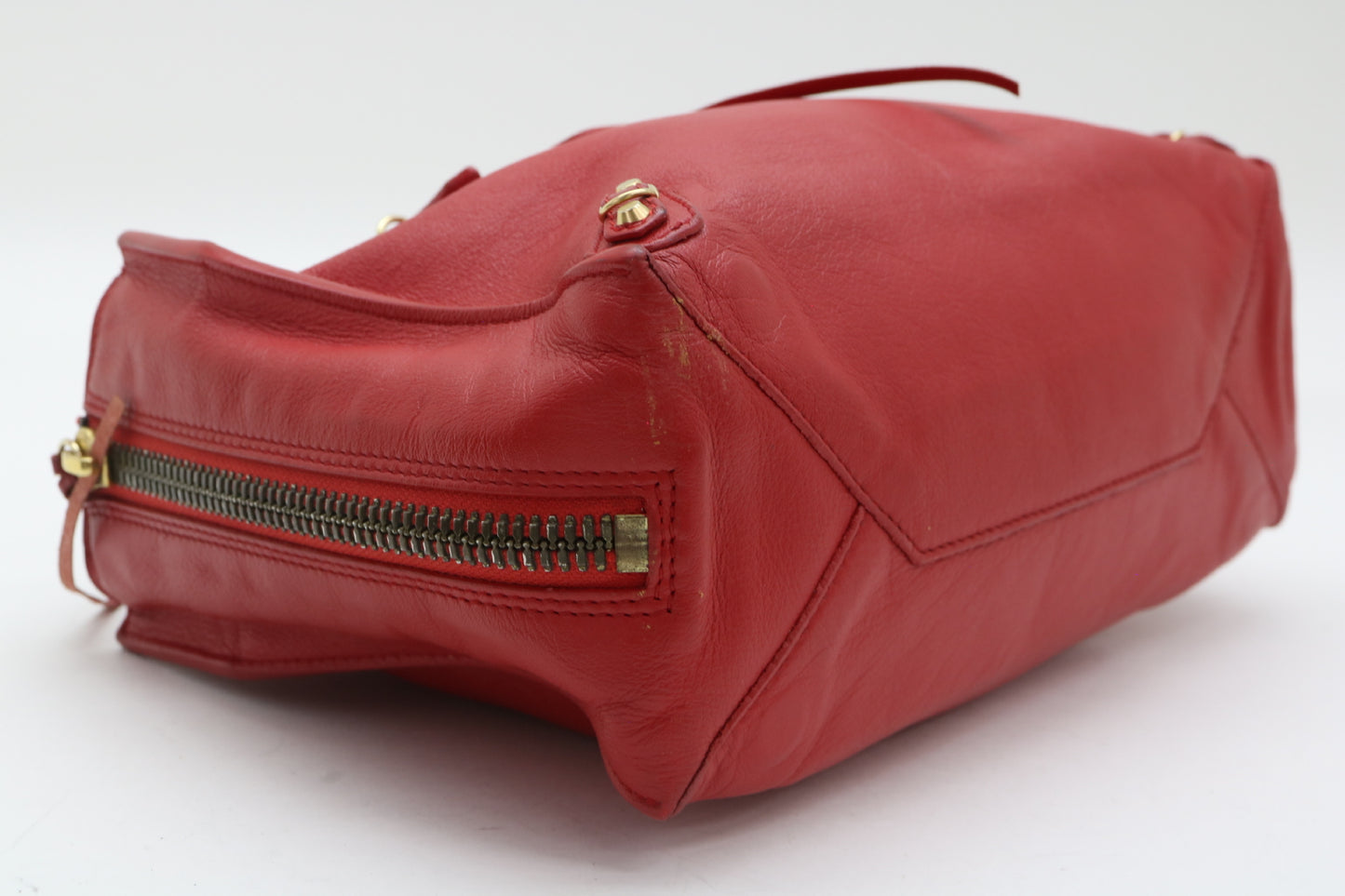 BALENCIAGA Mini Leather The Paper 2-Way Handbag